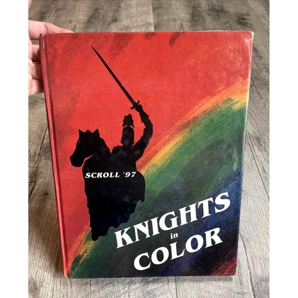 1997 Scroll Yearbook Los Angeles Baptist High School Knights in Color California